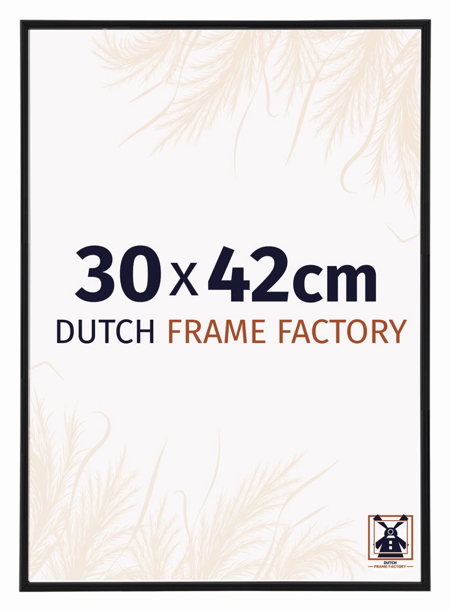 Dutch Frame Factory Fotolijst 30x42 cm - Kunststof - Zwart Mat - Angers