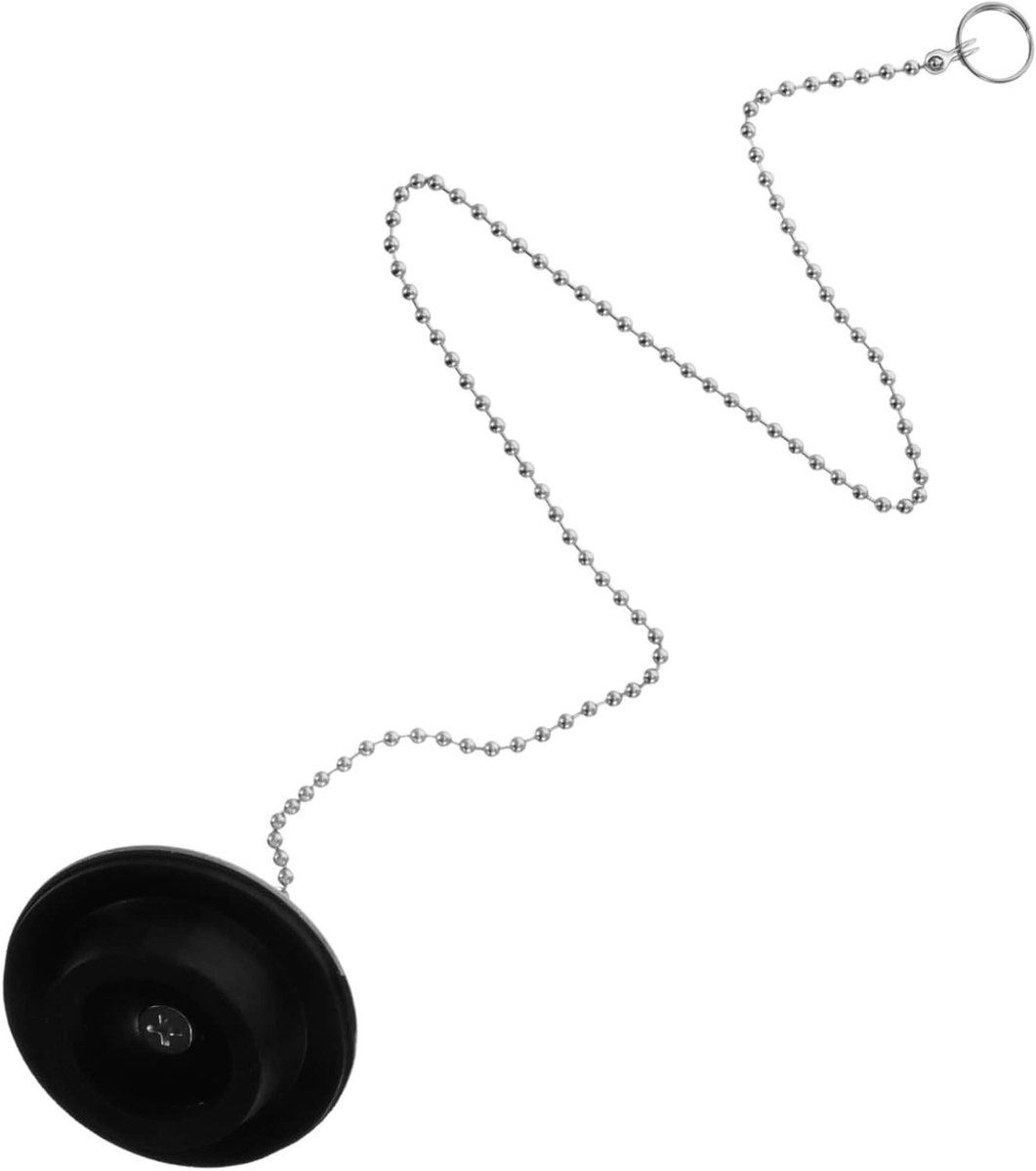 Badplug Haarvanger - Douche Afvoer - Schoon Huis - Met Ketting - 6.2 cm - Zilver