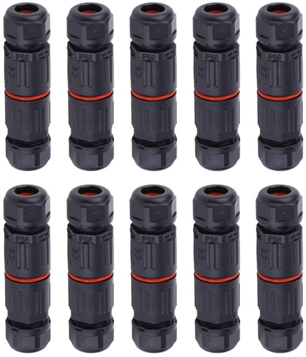 Allecto - Waterdichte Stekker Connector - 3-Pin - Ip68 - Voor