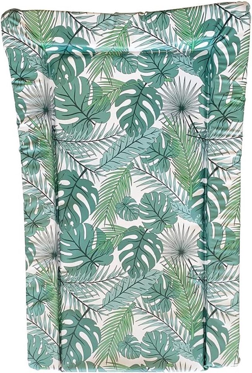 Baby Verschoonmat - Verschoningskussen Hoezen - Baby Verzorging - Jungle Print - 75 x 47 cm - Groen
