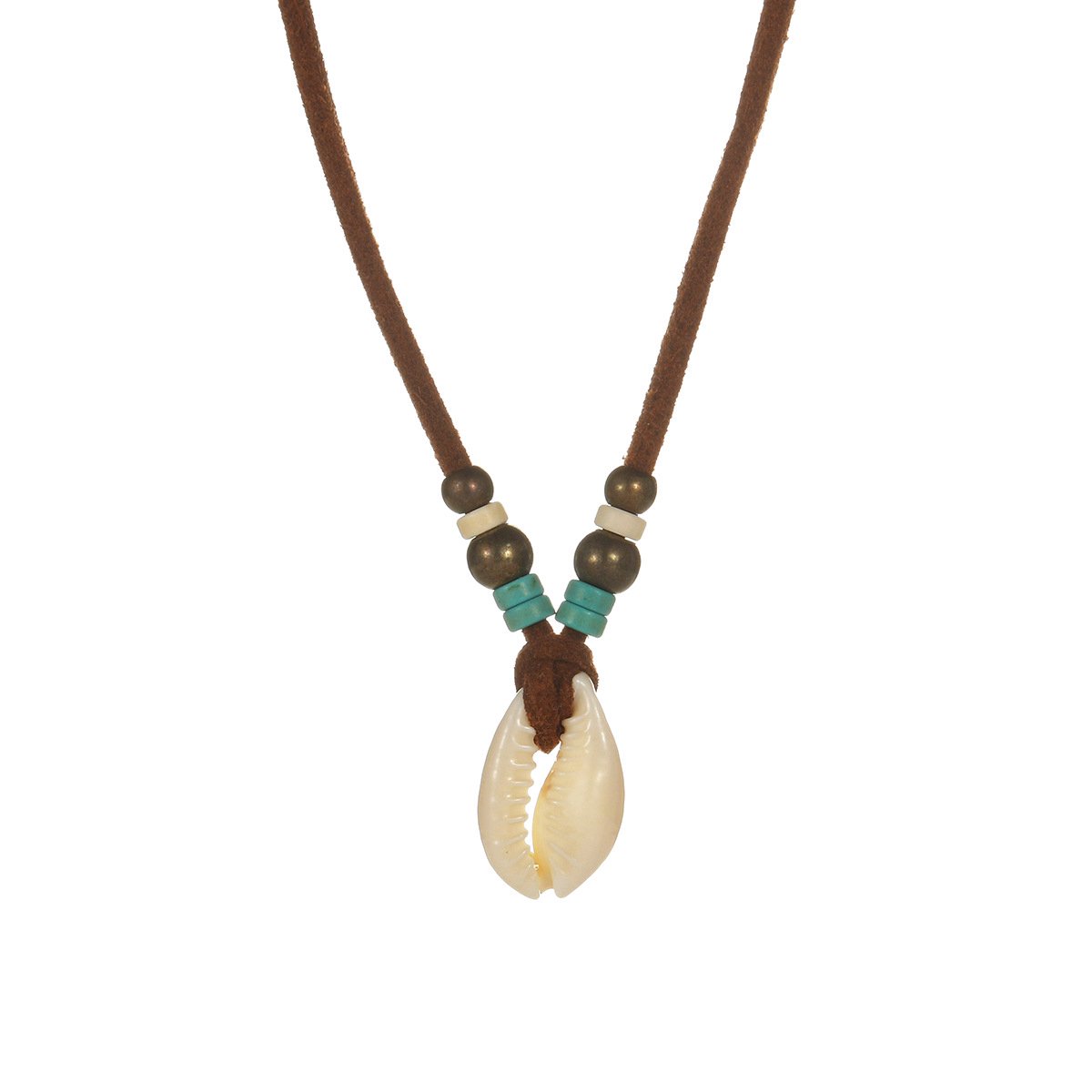 Jomide Choker Schelpje - Bruin Suède