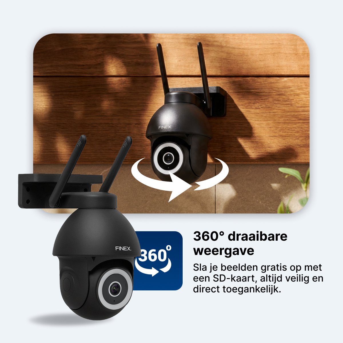 FinexHome Beveiligingscamera Pro 4K Ultra HD Buiten Met Nachtzicht - afbeelding 2