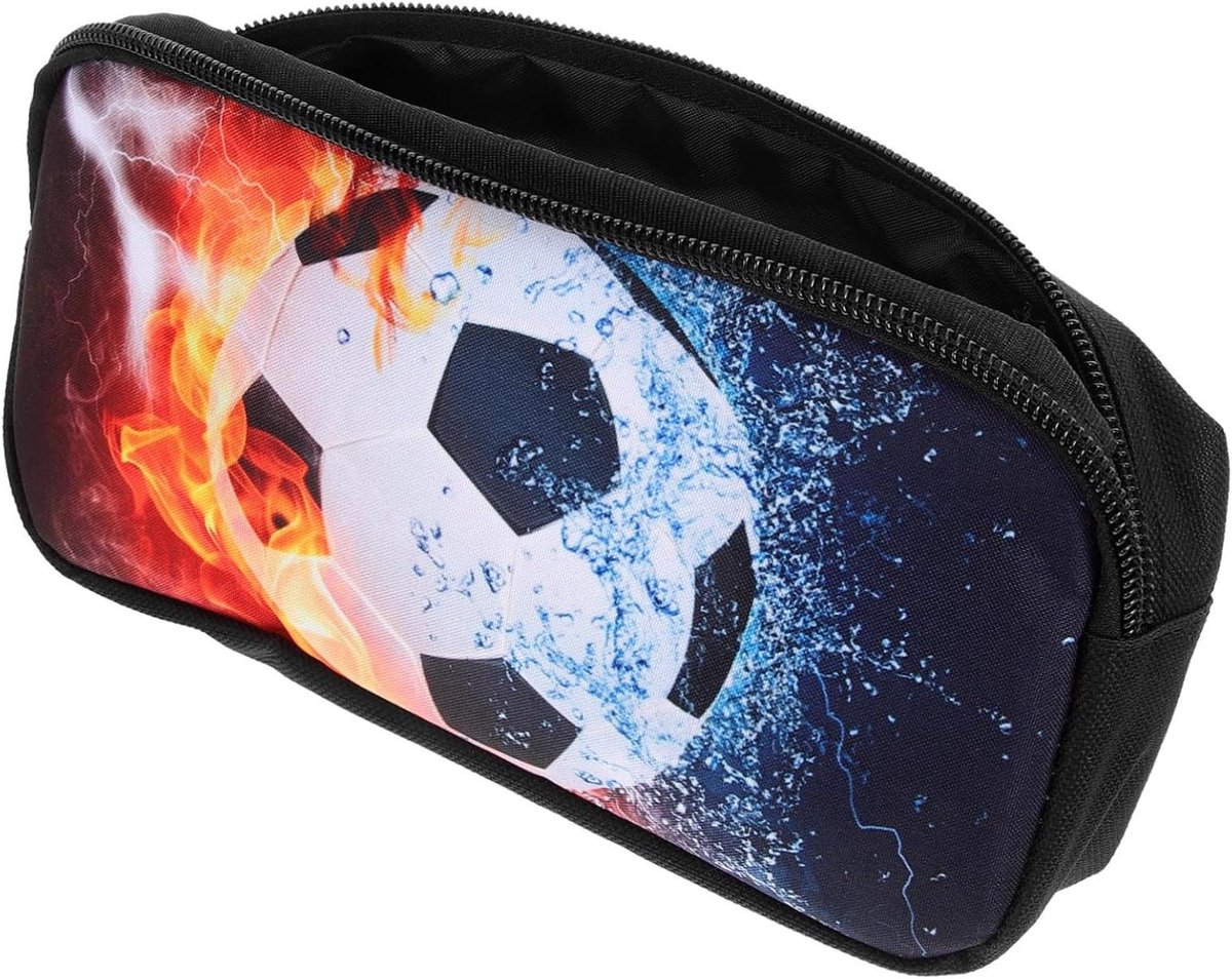 Voetbal Etui - Pennentas Opbergzak - Schoolspullen Organiseren - Duurzaam Compact Ontwerp - 22x11x4cm - Diverse kleuren