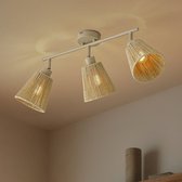 Lindby - Plafonnier - 3 lumières - Papier, métal - H : 25 cm - E14 - beige