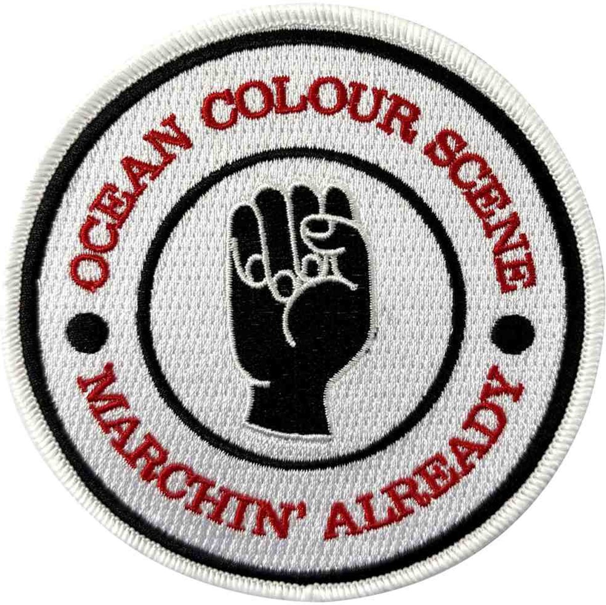 Ocean Colour Scene - Marchin' Fist Patch - Wit