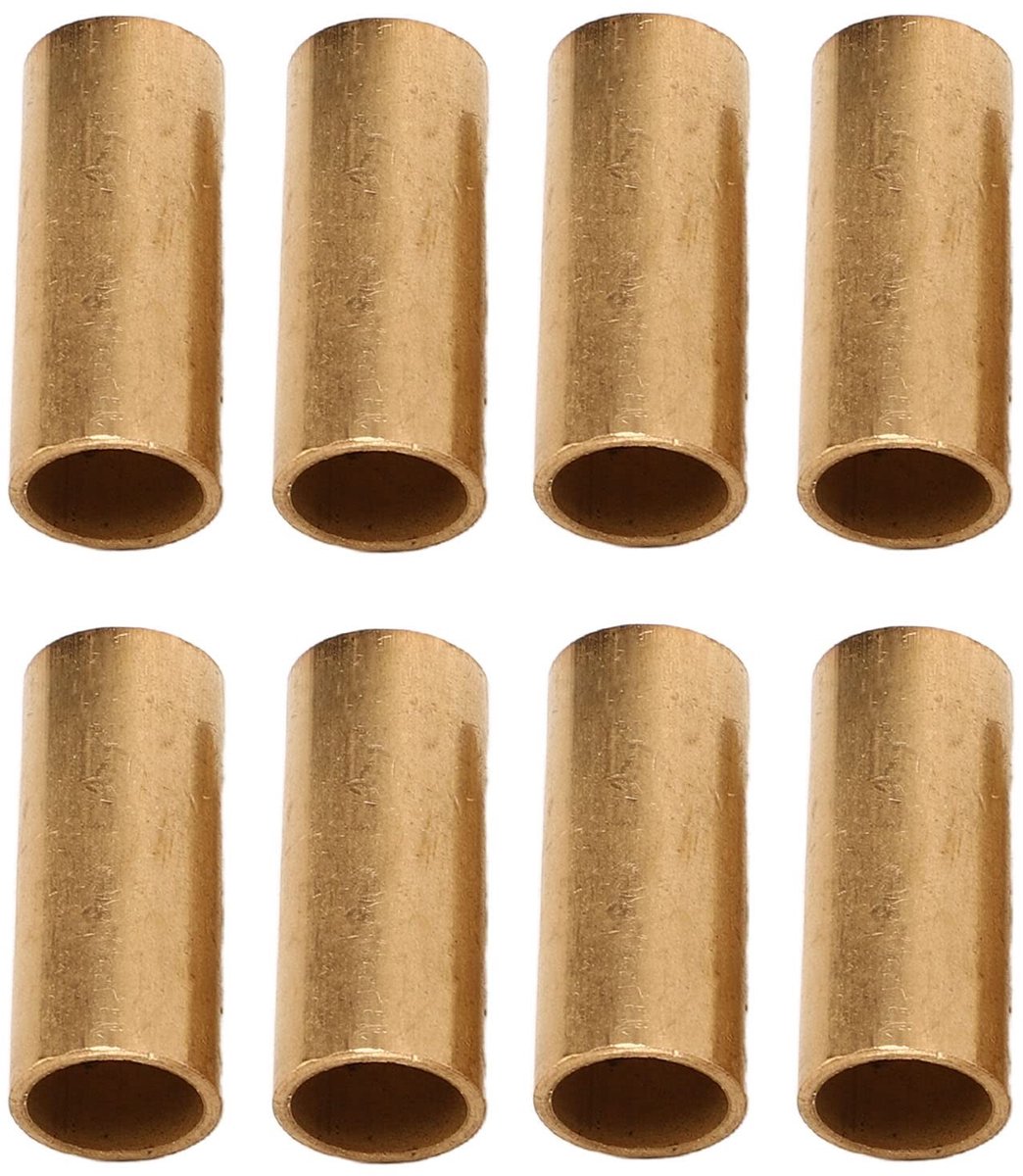JHUBERS- Bladveerbussen 8 Stuks - Vervanging voor Aanhangwagen - Schokabsorptie - Geluidsdemping - Bronsmateriaal - Binnendiameter 9/16 inch - Oogveerbussen