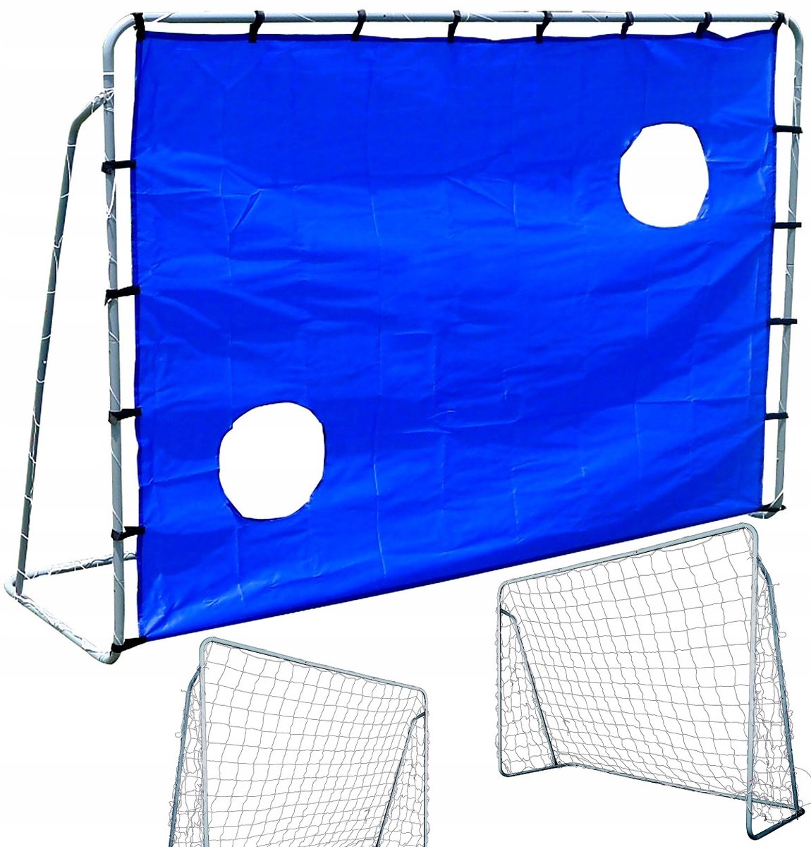 Grote Voetbaldoel met Oefenschijf 215x150 cm