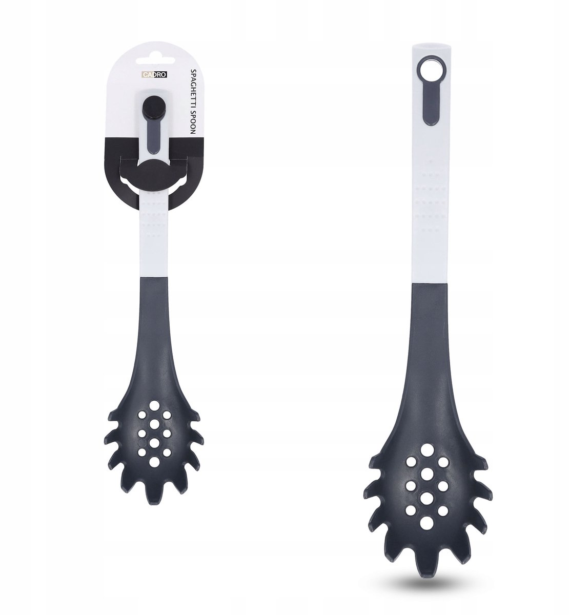 Nylon Spaghetti Lepel met Zeef - 32 cm - Keuken Gadget