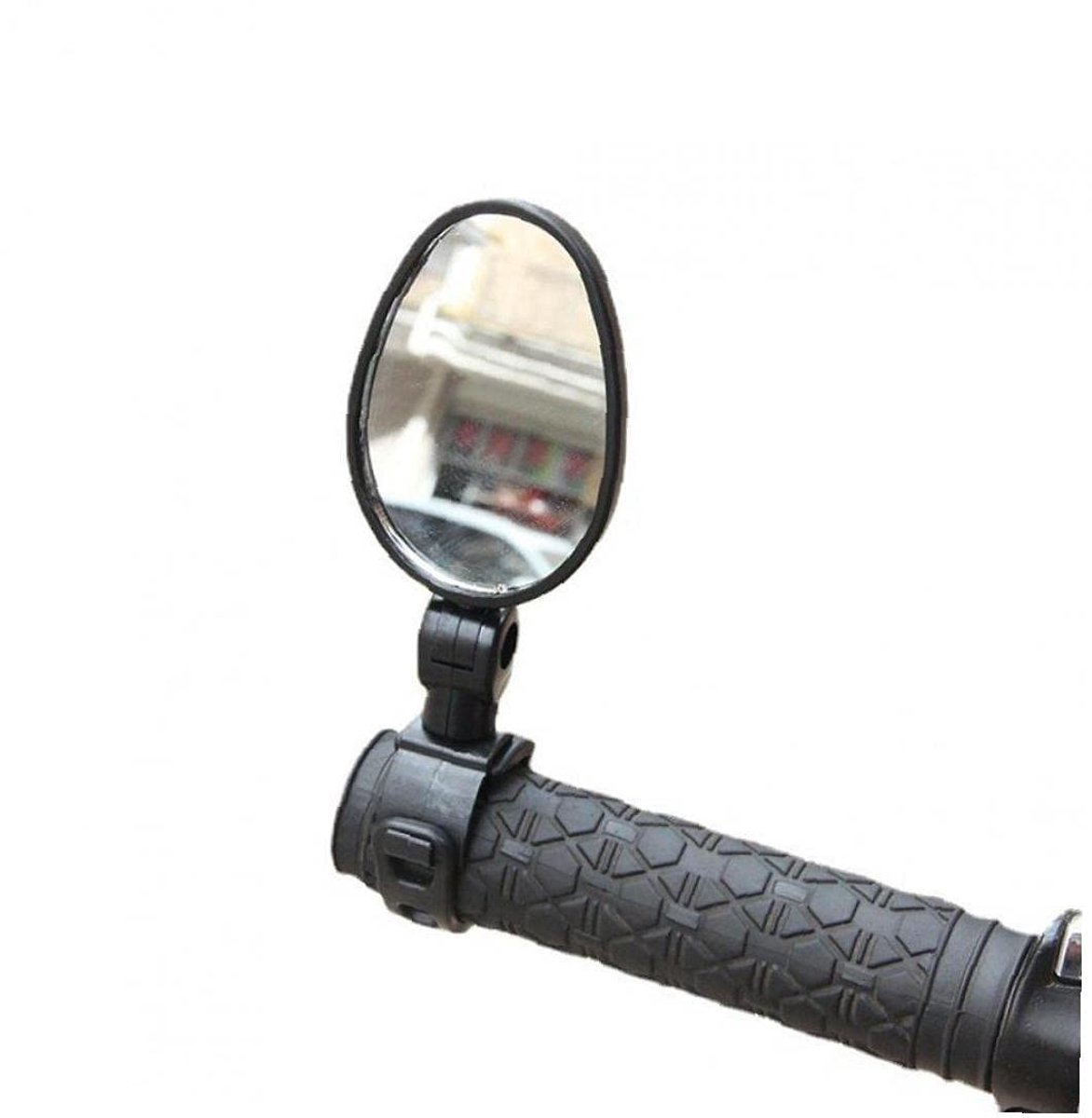 JHUBERS- Achteruitkijkspiegels 360 Graden Draaibaar - Fietsspiegel - Veiligheid Accessoires - Montagebeugel - Geschikt voor Stang 15-35 mm - Compacte Spiegel 6,3 x 4,3 cm