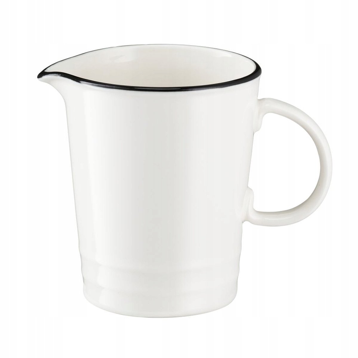 Villa Italia Nostalgia Melkkan Porselein - 0,3L - Wit/Zwart