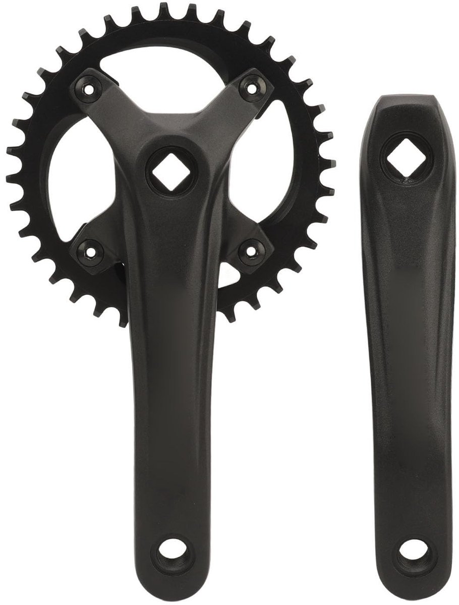 ZEYNOMAX- Crankstel 104 BCD - Aluminiumlegering - Enkele Snelheid - Lichtgewicht - Hoge Sterkte - CNC Precisiefrezen - Fietscrank