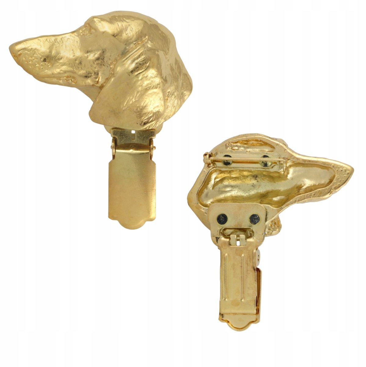 Vergulde Dashond Brosche met Startnummer Clip - Sieraden voor Hondenliefhebbers
