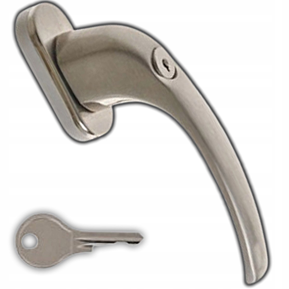 Ramklink met sleutel, RVS, 35mm netjes, ovaal