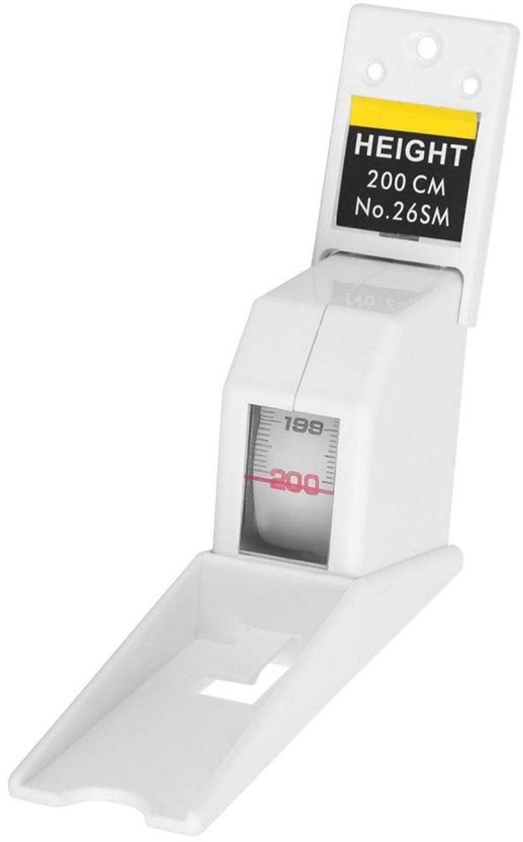 Allecto - Hoogtemeter - Wandmontage - Compact en veelzijdig - Wit