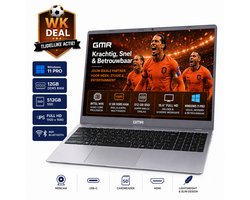 Office Laptop 15.6 Inch Full HD - Windows 11 Pro - 8GB RAM - 256GB SSD - GMR Notebook voor Studie, School, Office, Internet, E-mail en Thuiswerken - AMD Athlon Silver - Studenten Laptop - Werk Laptop