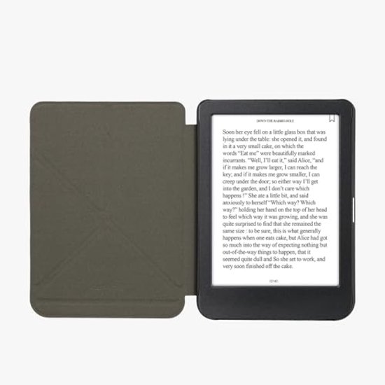 PromoHome E-reader Hoesje voor Kobo Clara BW/Colour - Kunstleren Flip Cover met Standaard en Magneetsluiting - Donkerrood — afbeelding 4