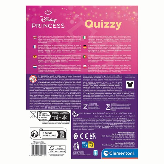 Clementoni - Quizzy - Disney Prinsessen - Educatief spel met elektronische pen - vanaf 3 jaar van Clementoni — afbeelding 5