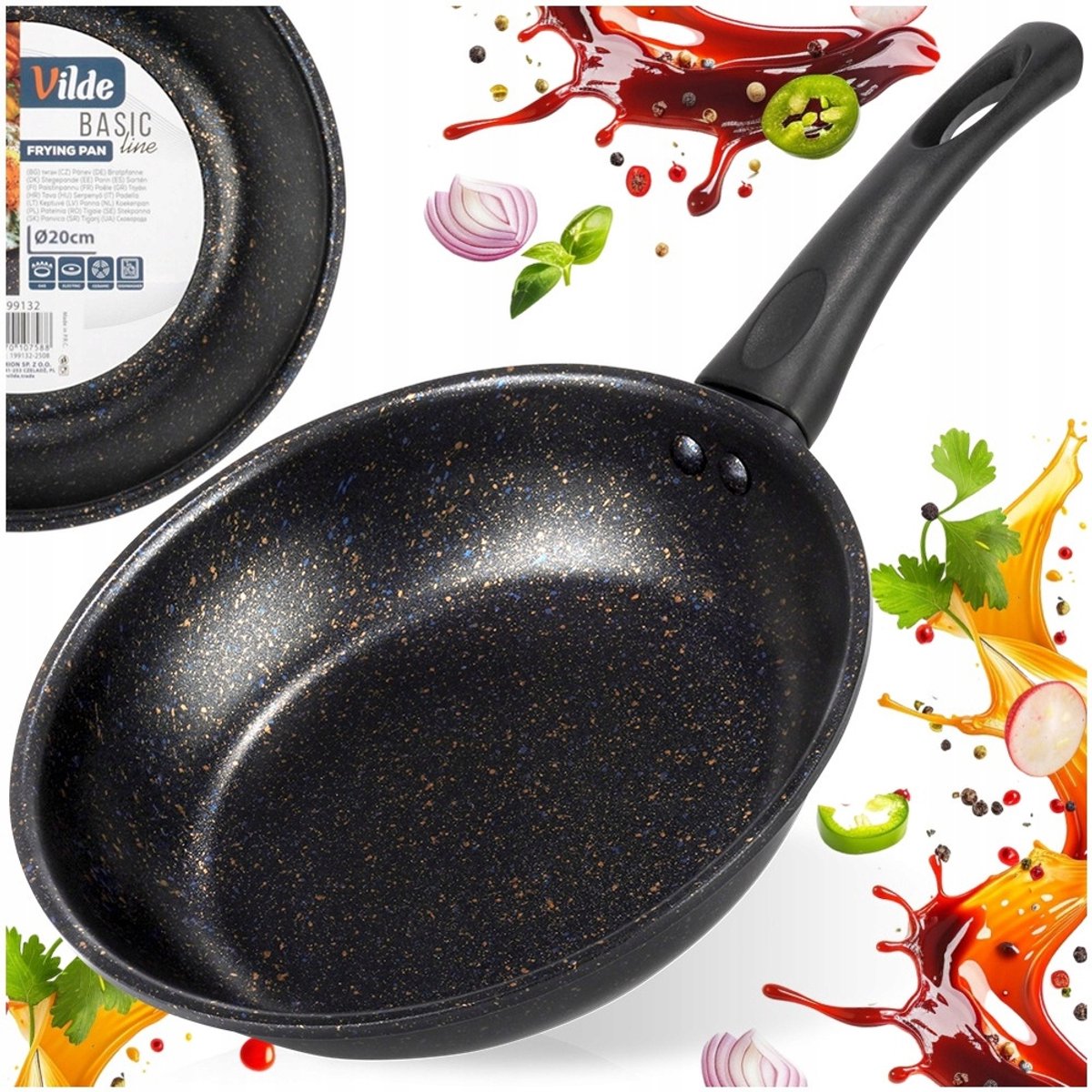 Granitowa Wokpan 20cm - Anti-fouling, Basic Line