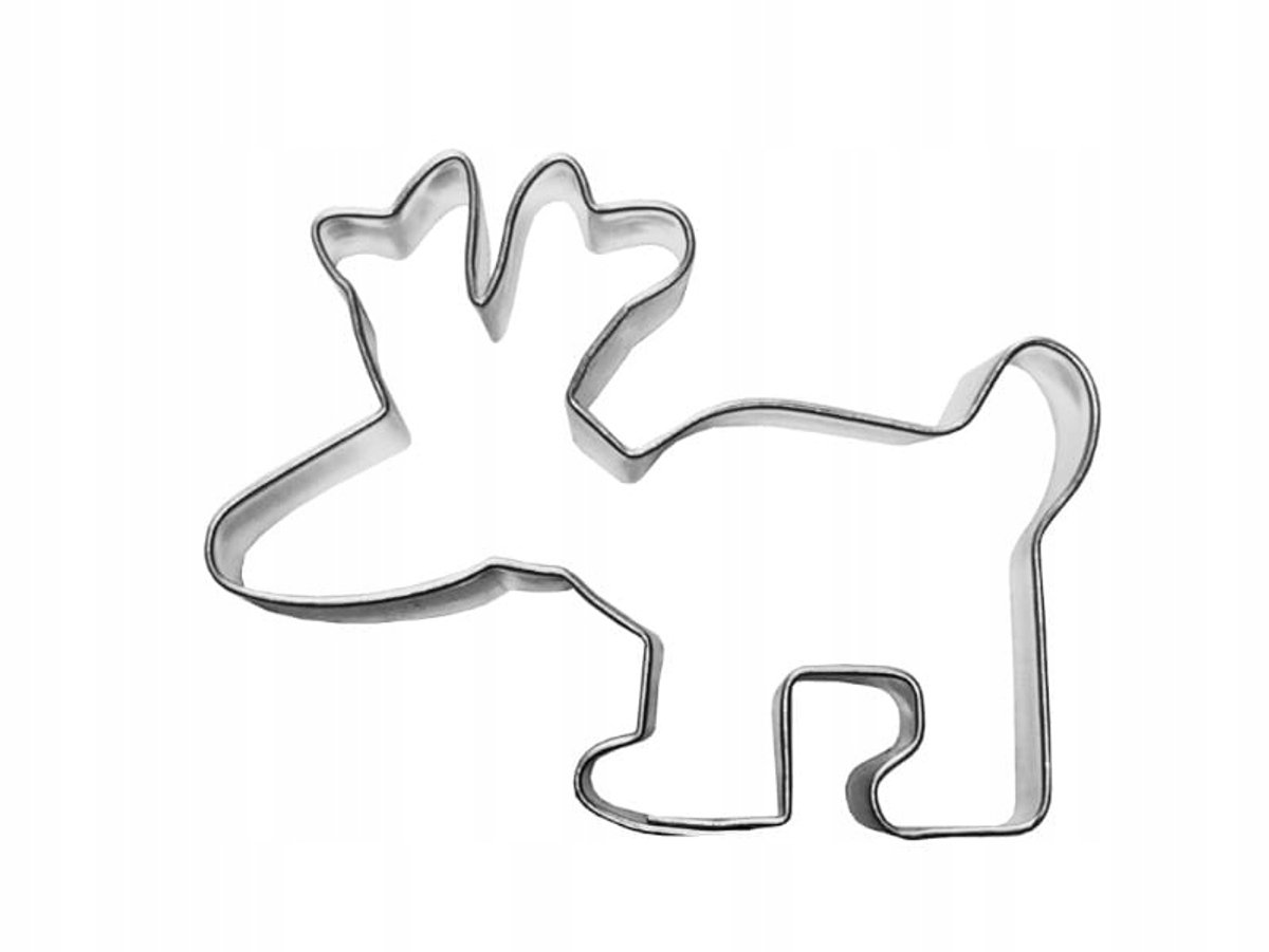 Metalen Kerst Rendier Koekjesvorm - 7cm