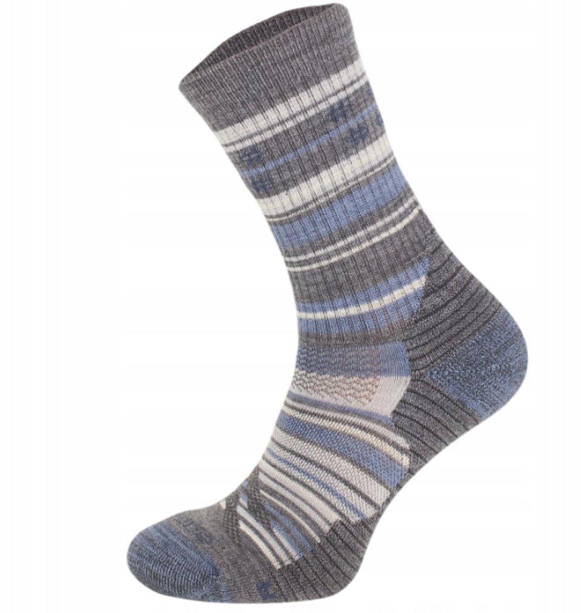 Earth Walker Merino Wandelsokken 43-46 Ademend en antibacterieel Grijs