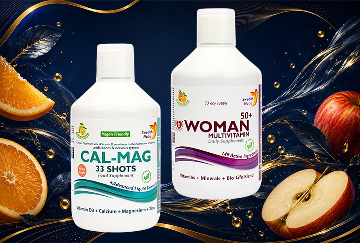 CalciumMagnesium & Woman 50+ multivitamine, Al deze ingrediënten en nutriënten zorgen voor een verbetering van energie en uithoudingsvermogen. Deze blend valt onder de Multivitaminen en is nog eens gemixt met ijzer, amino