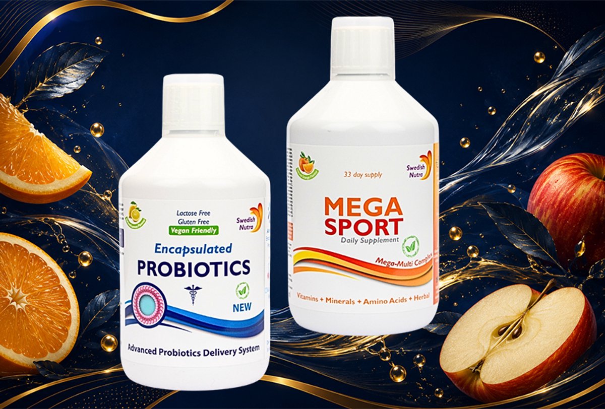 Biotics & Mega Sport multivitamine, Al deze ingrediënten en nutriënten zorgen voor een verbetering van energie en uithoudingsvermogen. Deze blend valt onder de Multivitaminen en is nog eens gemixt met ijzer, amino