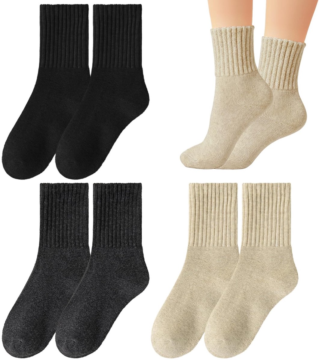 Dailygoods- Wintersokken Thermisch - 3 Paar - Dames/Heren - Zacht/Dik - Ademend - UK Maat 4-8 - Sokken