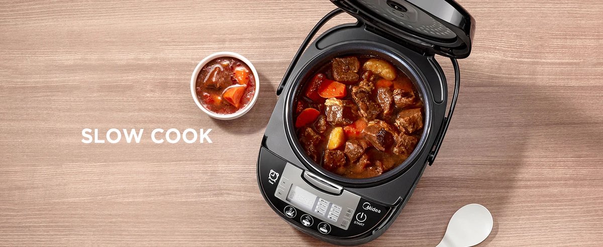 Hutjemutje - rijstkoker - ricecooker - slowcooker - multicooker - met stomer- 5L - 36.8 x 28.8 x 24.3 cm - voor 5-6 personen – foto 7