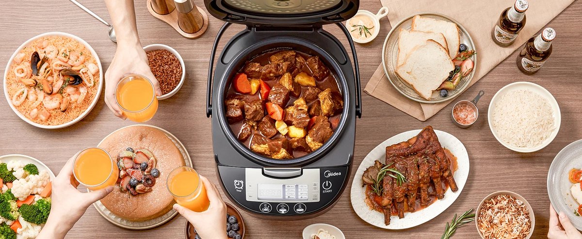 Hutjemutje - rijstkoker - ricecooker - slowcooker - multicooker - met stomer- 5L - 36.8 x 28.8 x 24.3 cm - voor 5-6 personen – foto 6