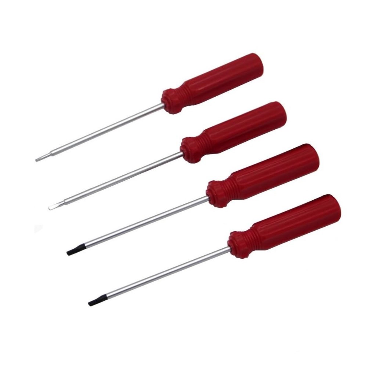 Dailygoods - Driehoekige Kopschroevendraaierset - Veiligheidsschroevendraaierset - Ergonomische handgreep - Rood - Reparatie elektronisch speelgoed -...