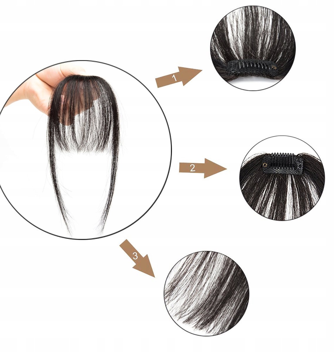 Mini Pony Clip-in Zwart - Directe Stijlverandering