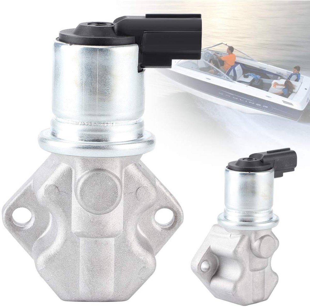Dailygoods- Luchtregelventiel - IAC Stationair Luchtregelventiel - Aluminiumlegering - Eenvoudige Installatie - Mercruiser V6/V8 - Originele Fabrieksnorm - Stationairregelklep