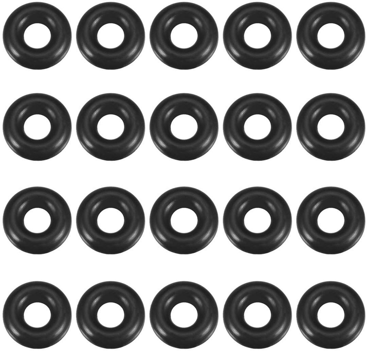 Dailygoods- O-ringen 20 stuks - Nitrilrubber - Afdichtingsringen - 12 mm buitendiameter - 5 mm binnendiameter - Duurzaam en flexibel