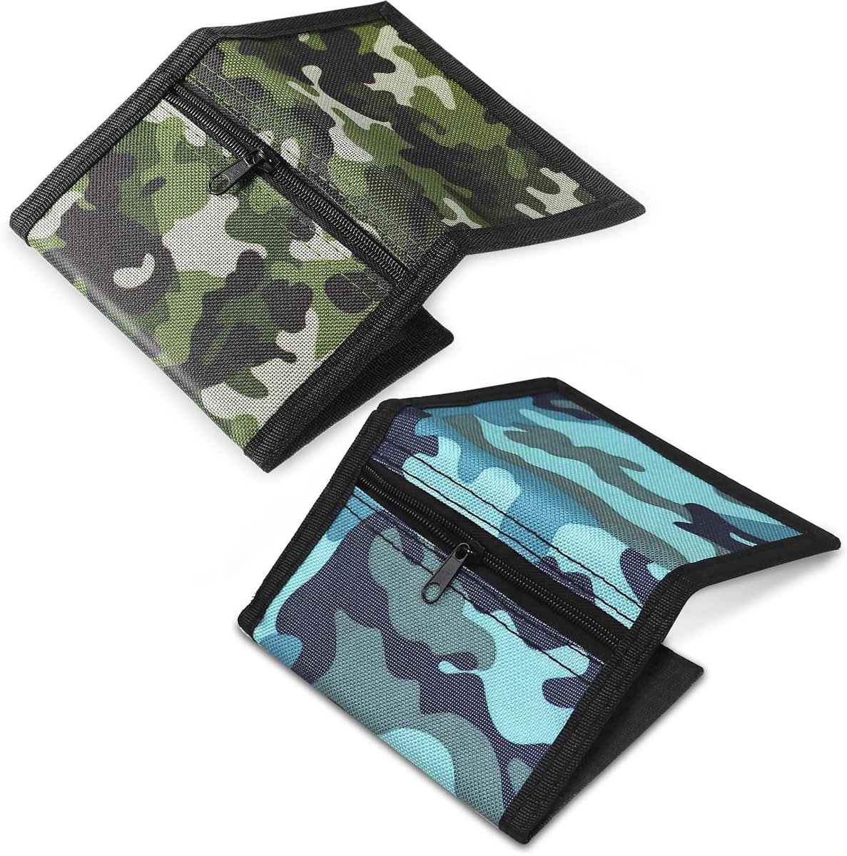 Dailygoods - Camouflage Portemonnee voor Jongens met Ritssluiting