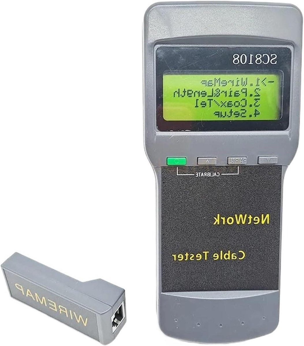 Netwerk Kabel Tester - LAN Tester - Netwerk Controleren - Draadloze Testfunctie - LCD Display - One Color
