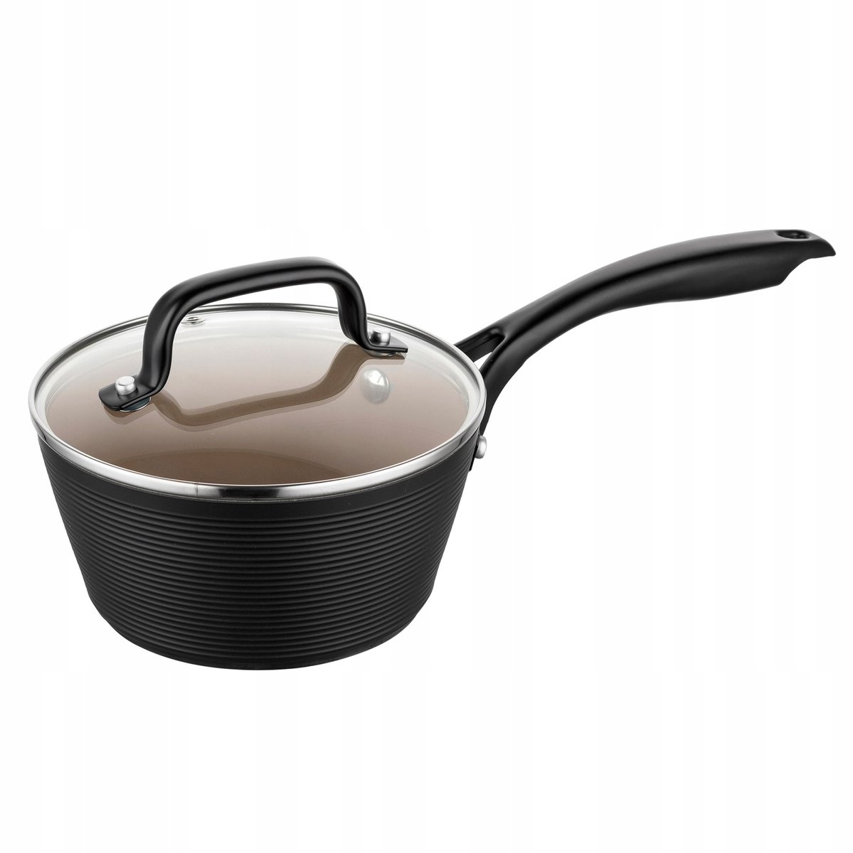 Florina Carina Black Aluminium Steelpan 16cm 1L - Gas/Inductie