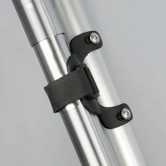 Fietspomp Beugel - Pomp Houder - Fiets Onderhoud - Universele Pasvorm - 77.7 x 56.6 mm - Zwart — afbeelding 2