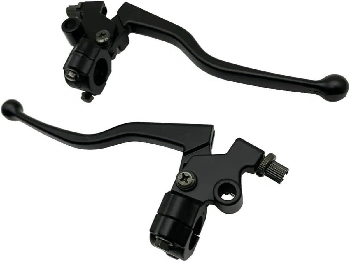 Stuurrem Koppelingshendel - Motor Hendelset - Motor Rijden - CNC Aluminium Legering - 18.5 cm Lengte - Zwart
