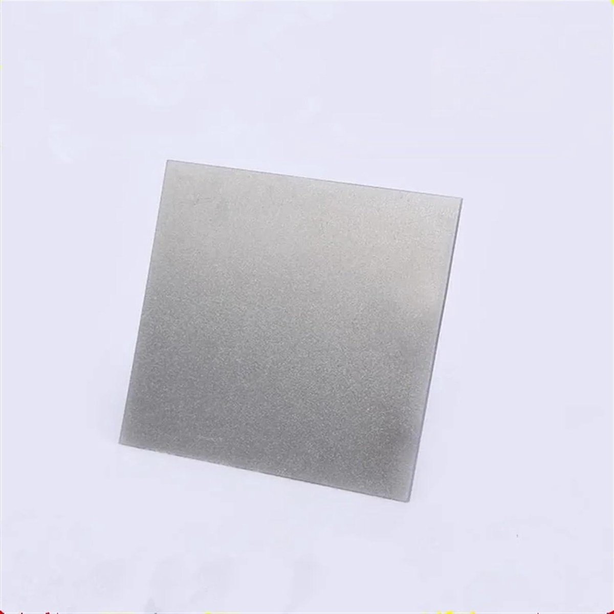 Ijzeren Plaat - Koolstofstaal - Metaalbewerking - Hoge Zuiverheid - 100x100x0.08mm - Metaalkleur