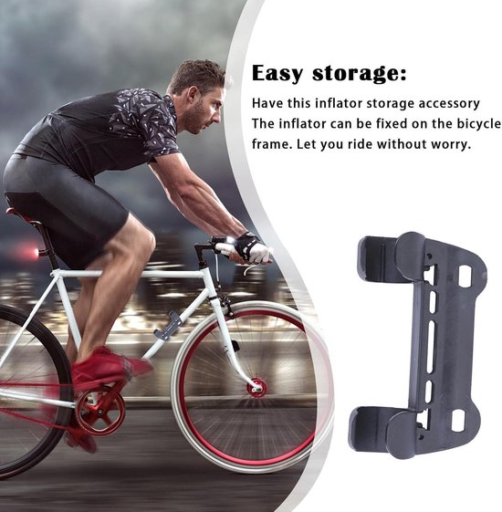 Fietspomphouder - Pompbevestiging Fiets - Fietsen Onderweg - ABS Materiaal - 95 x 57 cm - Zwart — afbeelding 4