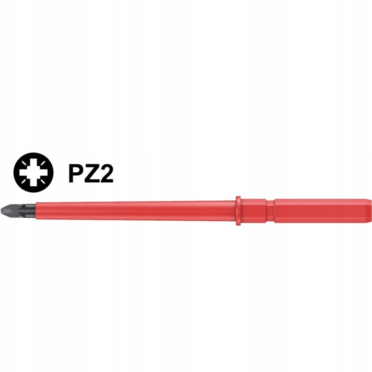 Wera VDE wisselbit PZ2 x 154 mm - geïsoleerd, veilig