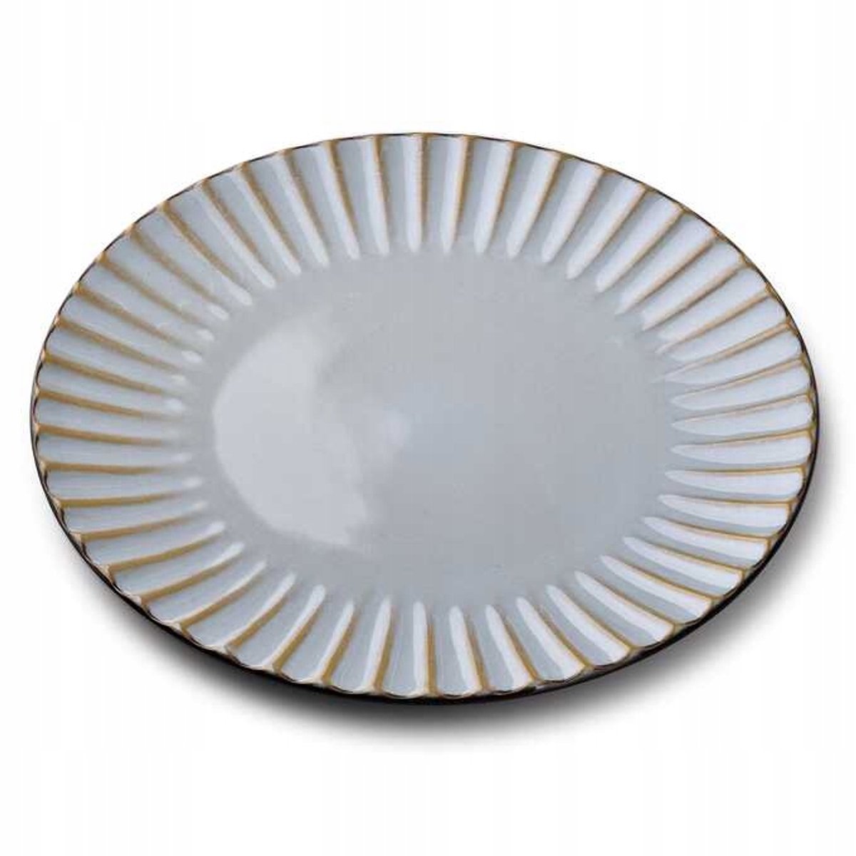 Evie Serie Plat Dinerbord Grijs 26,5 cm - Hoge Kwaliteit Keramiek