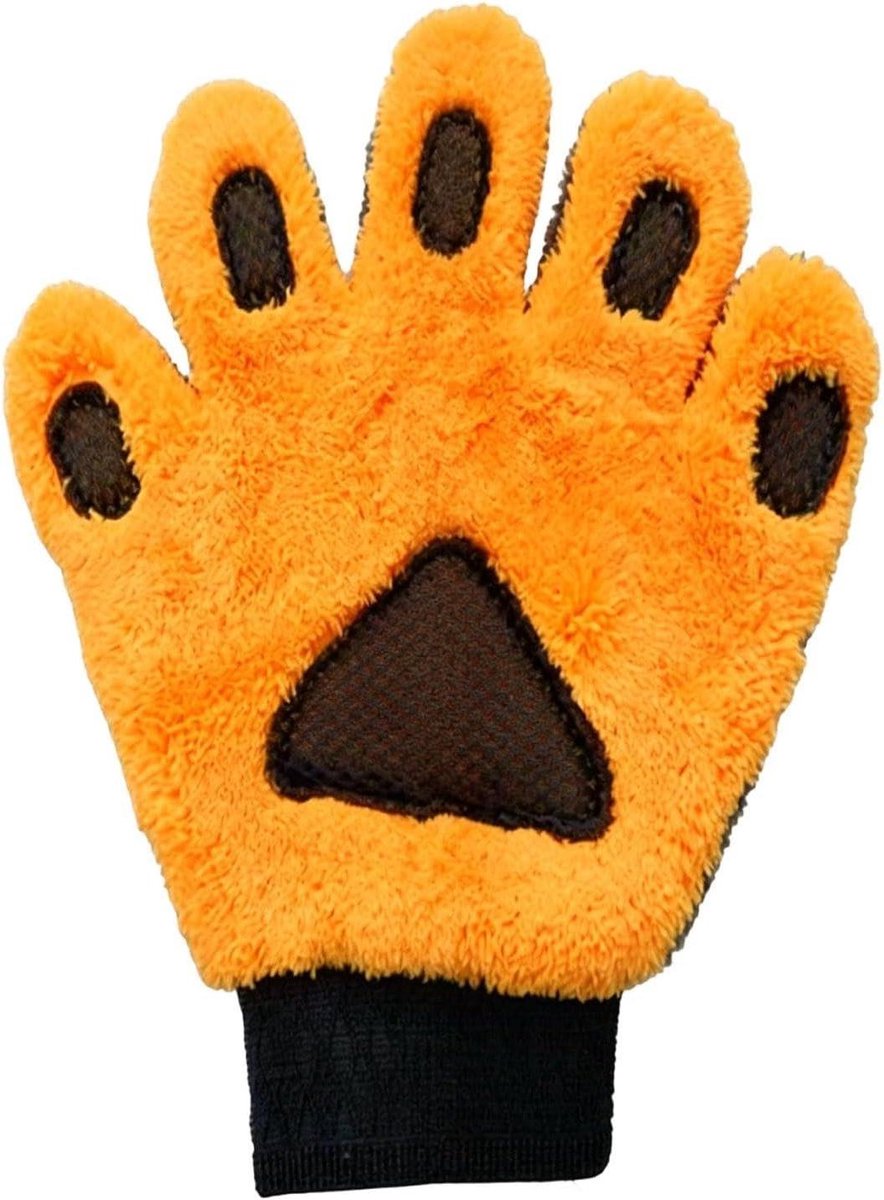 Auto Was Handschoen - Reinigingsdoek Tool - Voertuig Onderhoud - Lakvriendelijk Fleece - 25x24 cm - Grijs