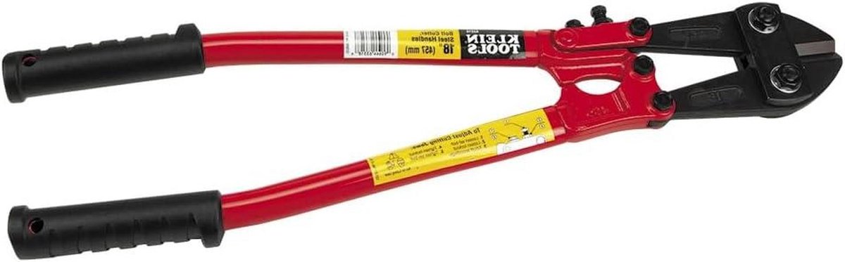 Metaalschaar - Betonschaar - Metaal Knippen - Gehard Staal - 46 cm - Zwart Rood