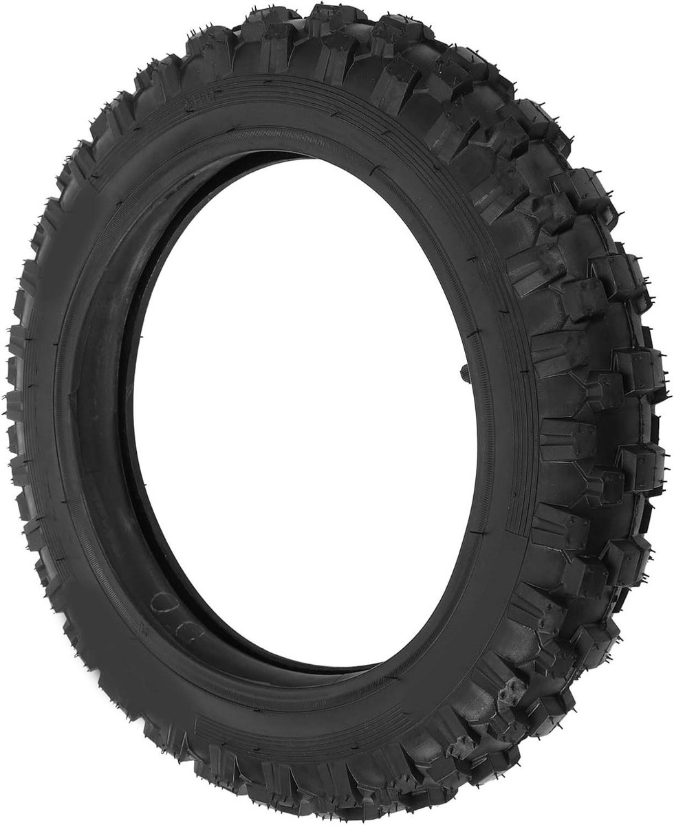 Crossmotor Bandenset - Banden en Binnenband - Off-road Rijden - Rubberen Materiaal - 2.50-10 Inch - Zwart