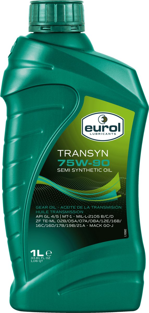 Eurol Transyn 75W-90 Synthetische Versnellingsbak Olie 1L