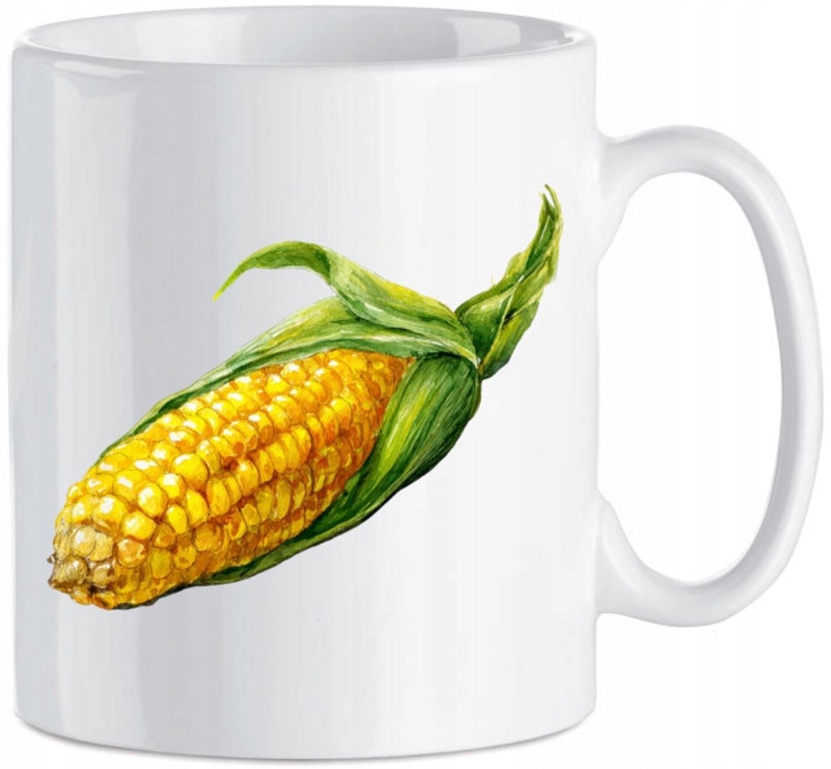 Moderne Keramische Mok met Groente Print - Perfect Cadeau