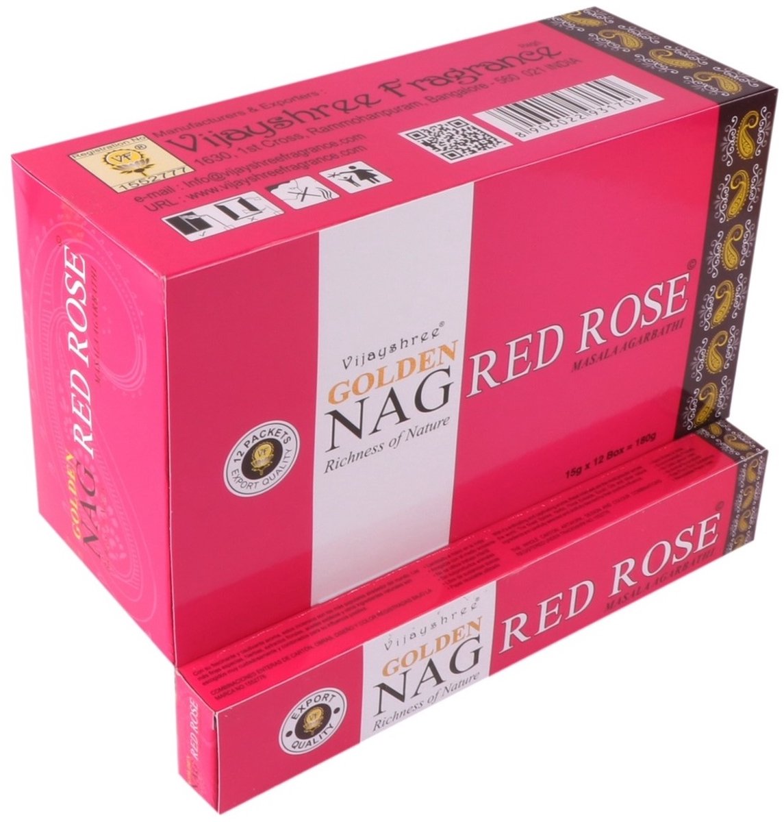 Golden Nag Red Rose (12 pakjes van 15 gram)