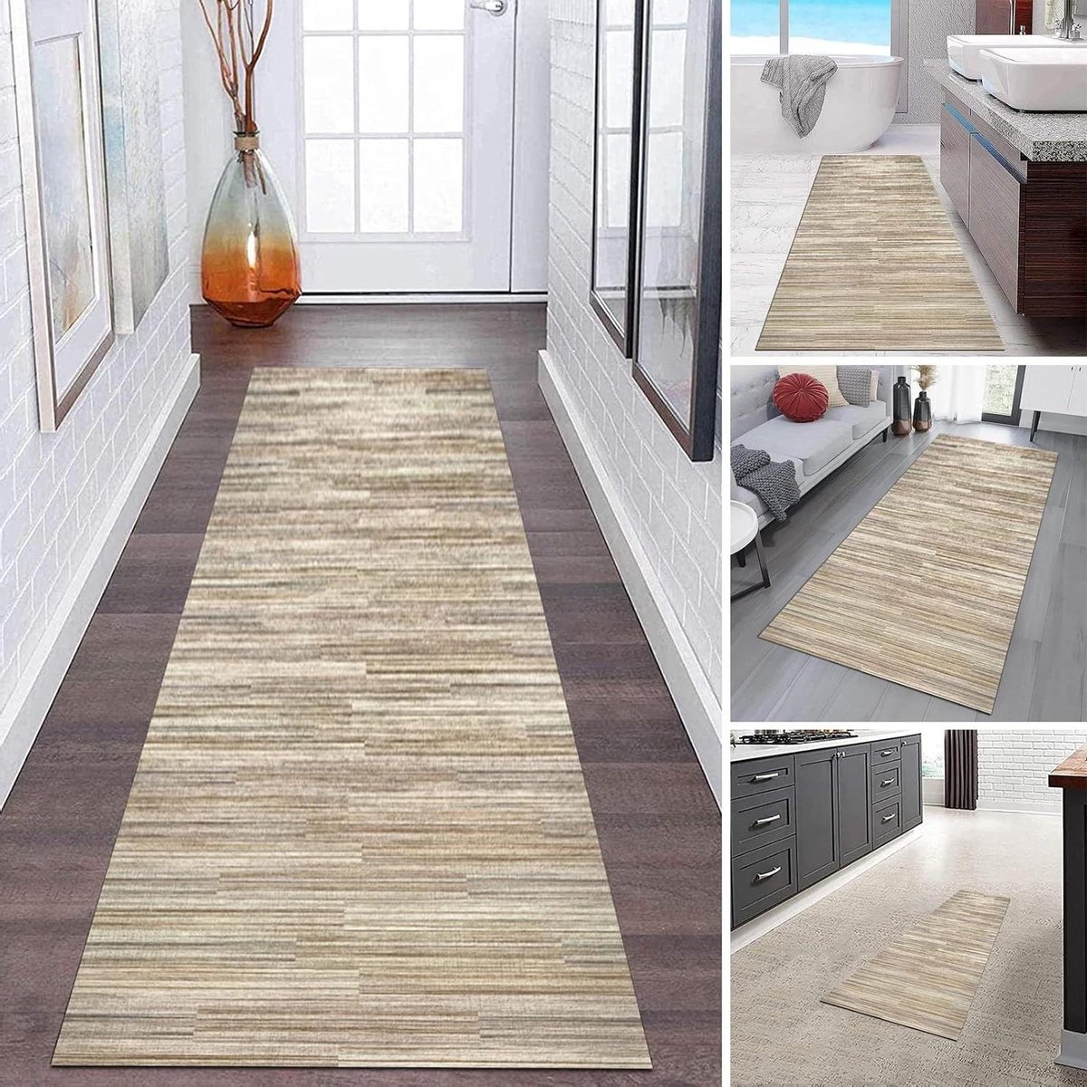 Gang tapijt loper - Lange vloerbedekking - Voorkom uitglijden - Antislip onderkant - 60x35