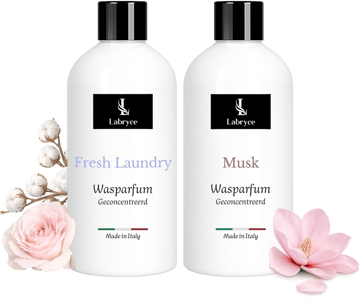 Labryce Wasparfum - Fresh Laundry & Musk - 2 x 250 ml - Duo Pakket